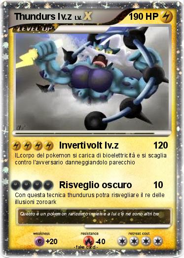Pokemon Thundurs lv.z