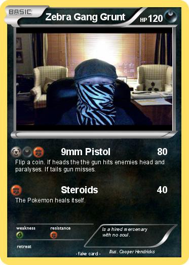 Pokemon Zebra Gang Grunt