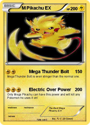Pokemon M Pikachu EX