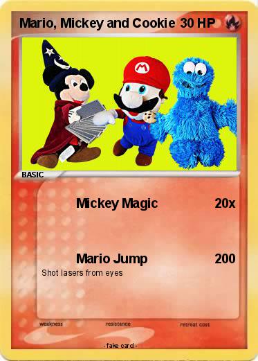 Pokemon Mario, Mickey and Cookie