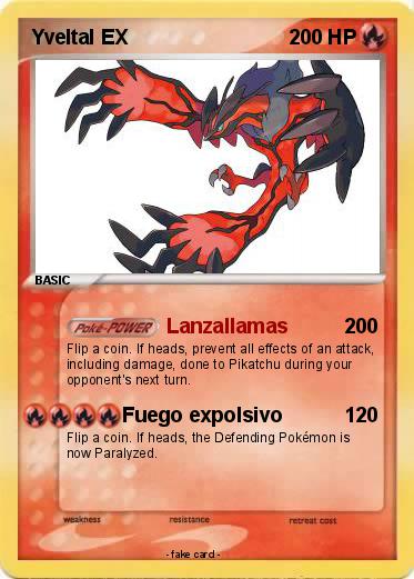Pokemon Yveltal EX