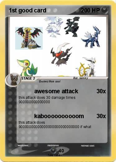 Pokemon 1st good card