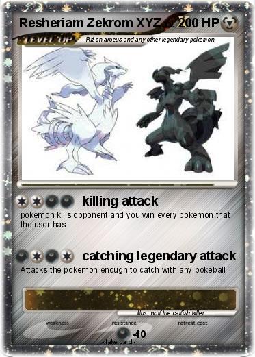 Pokemon Resheriam Zekrom XYZ