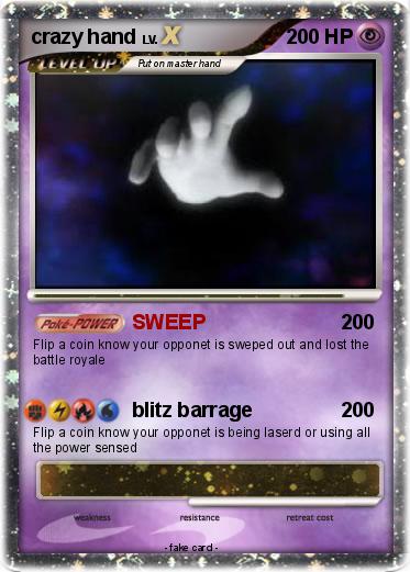 Pokemon crazy hand