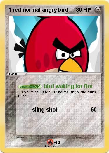 Pokemon 1 red normal angry bird