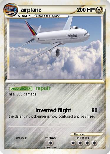 Pokemon airplane