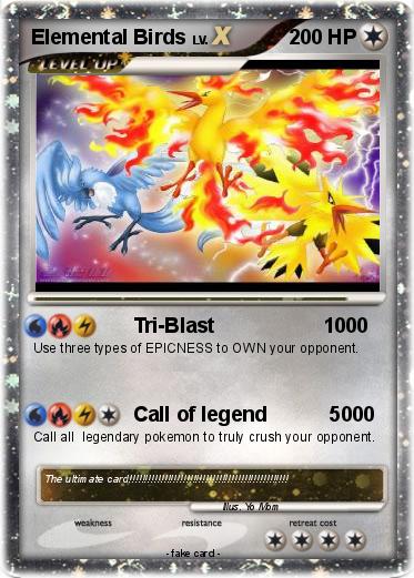 Pokemon Elemental Birds