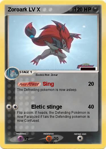 Pokemon Zoroark LV X