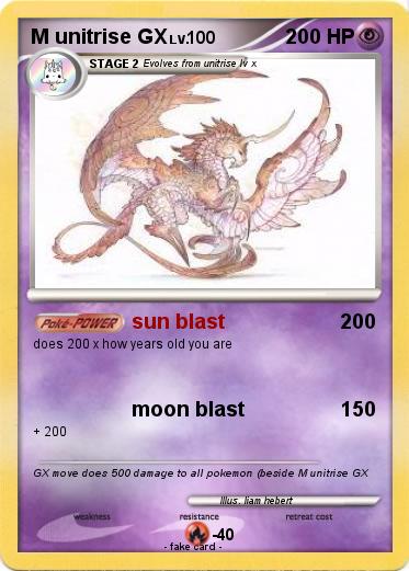 Pokemon M unitrise GX