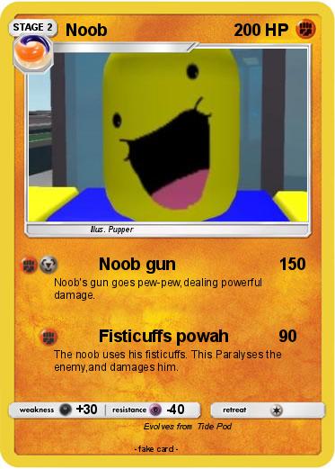 Pokemon Noob 1276 - roblox noob with gun