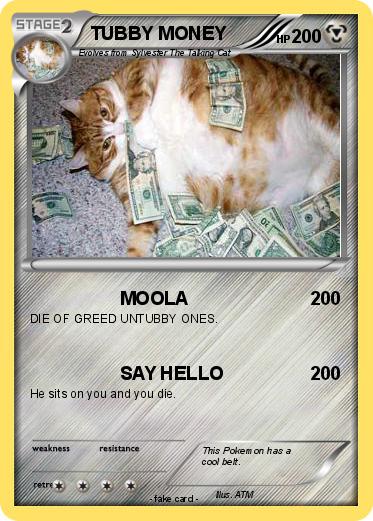 Pokemon TUBBY MONEY