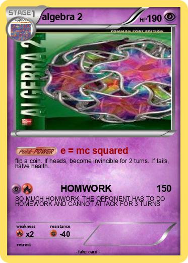 Pokemon algebra 2