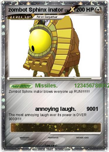 Pokemon zombot Sphinx inator Pokemon zombot Sphinx inator