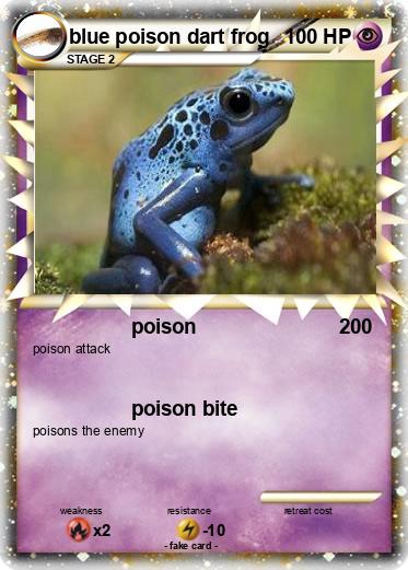 Pokemon blue poison dart frog