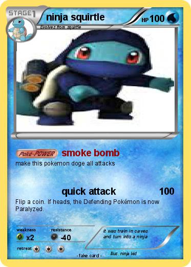 Pokemon ninja squirtle