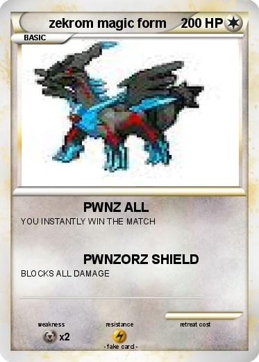 Pokemon zekrom magic form