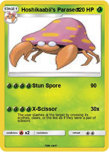 Pokemon Hoshikaabii's Parasect