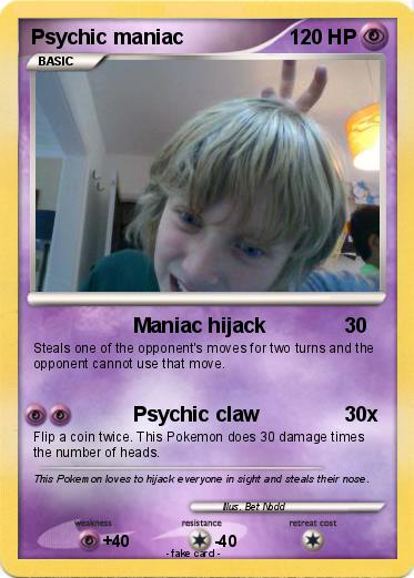 Pokemon Psychic maniac