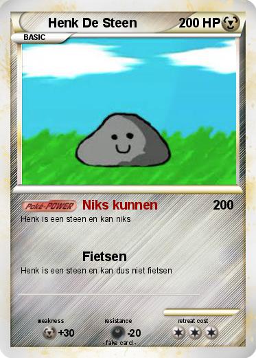 Pokemon Henk De Steen