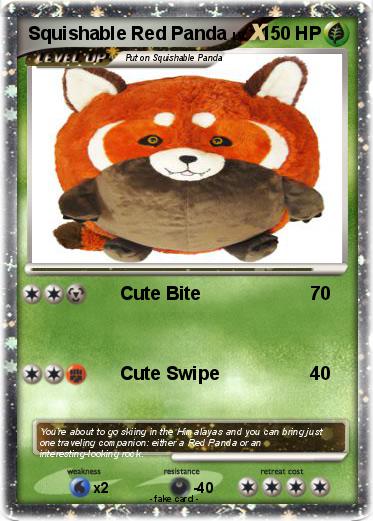 Pokemon Squishable Red Panda