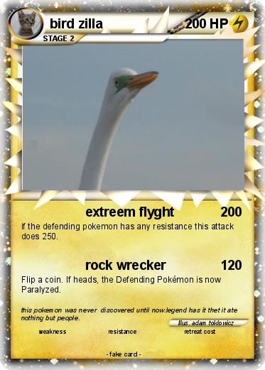 Pokemon bird zilla