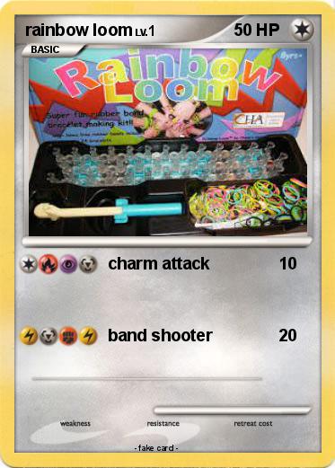 Pokemon rainbow loom