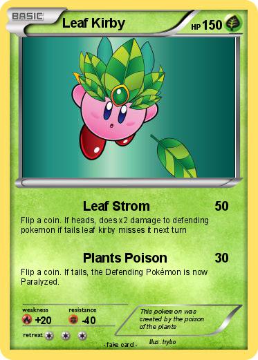 Pokemon Leaf Kirby