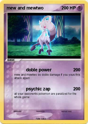 Pokemon mew and mewtwo