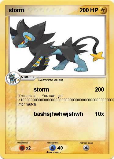 Pokemon storm
