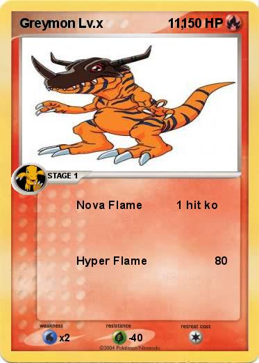 Pokemon Greymon Lv.x                  11,