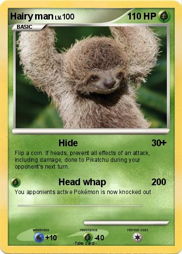 Pokemon Hairy man
