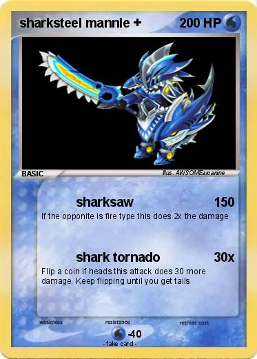 Pokemon sharksteel mannle +