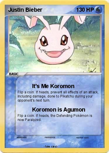 Pokemon Justin Bieber