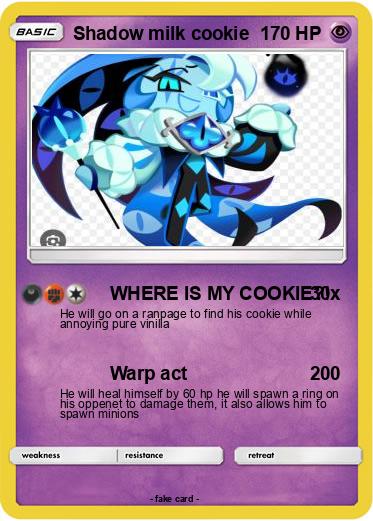 Pokemon Shadow milk cookie