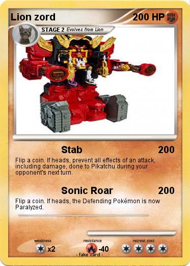 Pokemon Lion zord