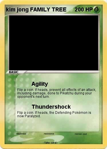 Pokemon kim jong FAMILY TREE