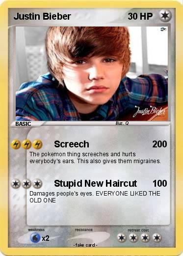 Pokemon Justin Bieber