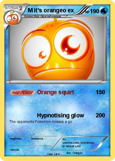 Pokemon M it's orangeo ex