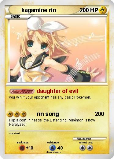 Pokemon kagamine rin
