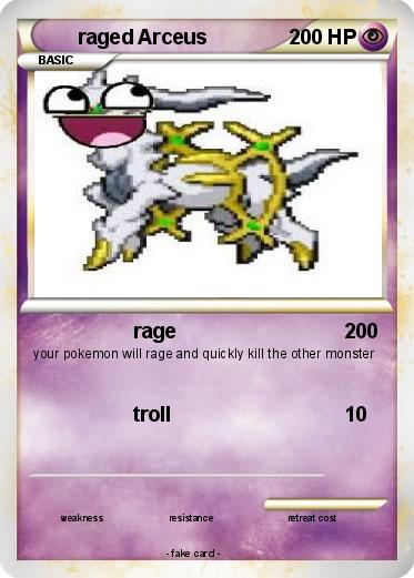 Pokemon raged Arceus