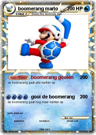 Pokemon boomerang mario