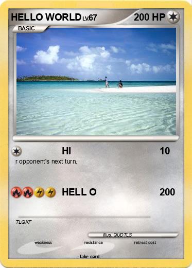 Pokemon HELLO WORLD