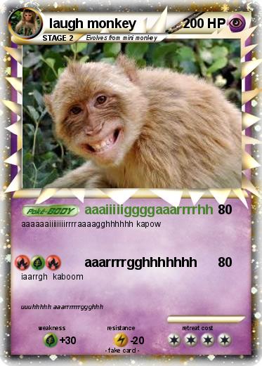 Pokemon laugh monkey