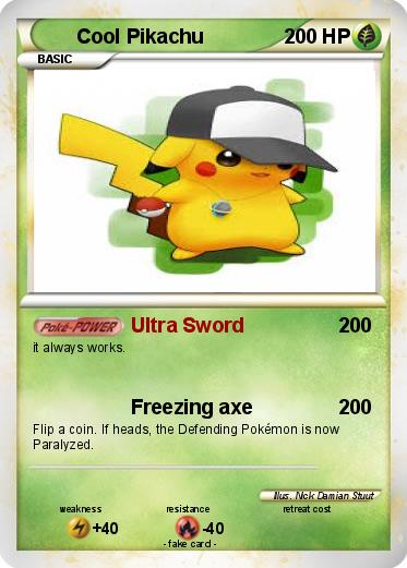 Pokemon Cool Pikachu