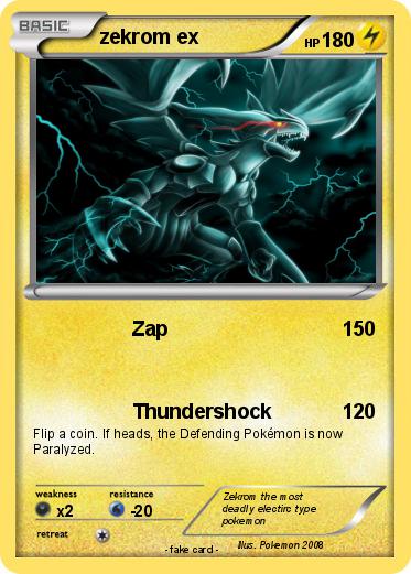 Pokemon zekrom ex