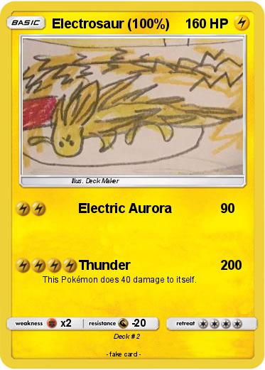 Pokemon Electrosaur (100%)