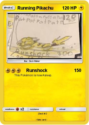 Pokemon Running Pikachu