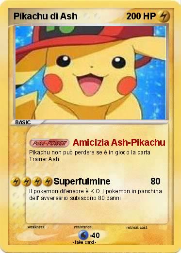 Pokemon Pikachu di Ash