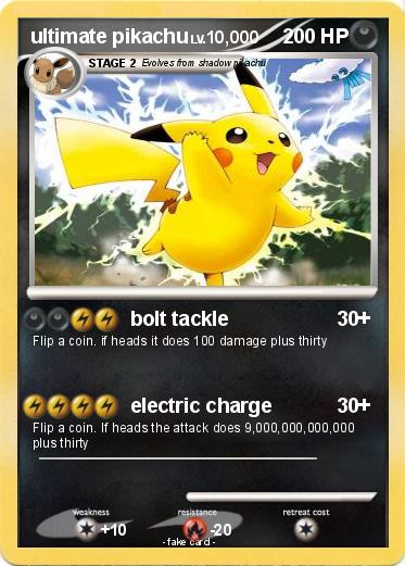 Pokemon ultimate pikachu