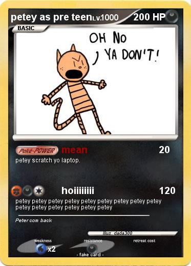 Pokemon petey as pre teen